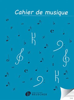 Cover Cahier simple 14 portées Solfčge Papier ŕ musique