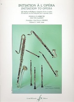 Cover INITATION A L'OPERA VOL.1 20 ETUDES MELODIQUES POUR LA CLARINETTE (FACILE) VERDIER, J.-F., ARR.