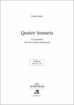 Frank Martin 4 Sonnets Gesang, Querflöte, Viola und Violoncello Stimmen