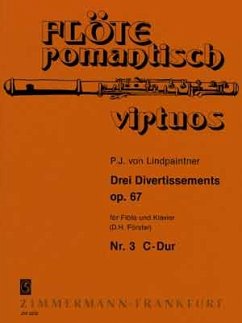 Cover Divertissement C-Dur op.67,3 für Flöte und Klavier