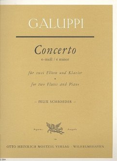Cover Concerto e-Moll für 2 Flöten und Streichorchester für 2 Flöten und Klavier