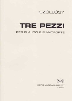 Cover 3 Pezzi for flute and piano score