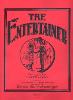 Cover The Entertainer für Gitarre (Konzertfassung und leichte Fassung)