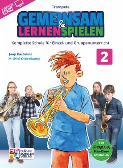 Cover Gemeinsam lernen & spielen Band 2 (+Online Audio) für Bläserklasse (Blasorchester) Trompete