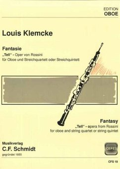 CFS19 Louis Klemcke, Fantasie 'Tell', Oboe und Streichquartett Stimmen-Set