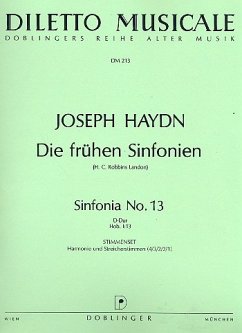 Sinfonie D-Dur Nr.3 Hob.I:13 für Orchester Stimmenset (Harmonie und 4-3-2-2-1)