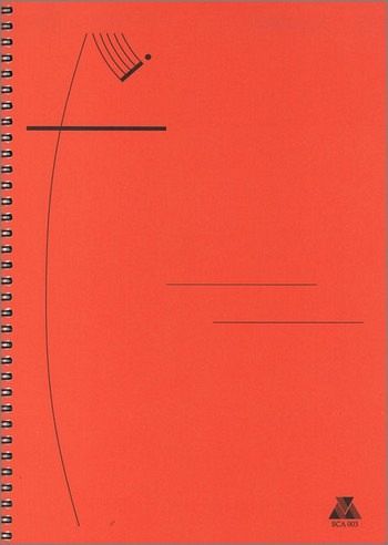 Notenblock Din A4 hoch 12 Systeme mit Hilfslinien und Zwischenblatt kariert Spiralbindung Notenblock Din A4 hoch 12 Systeme mit Hilfslinien und Zwischenblatt kariert Spiralbindung