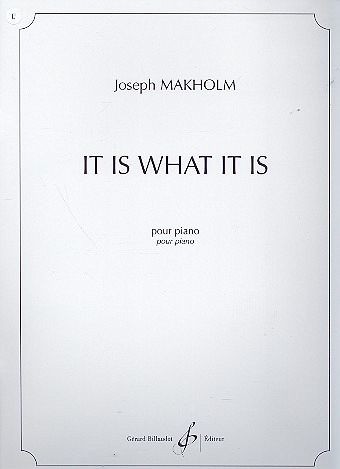 It is what it is pour piano It is what it is pour piano