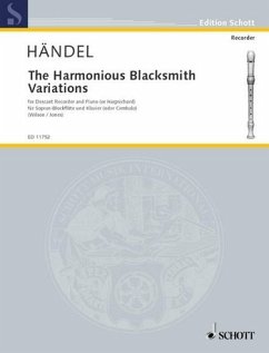 The harmonious Blacksmith Variations for descant recorder and piano