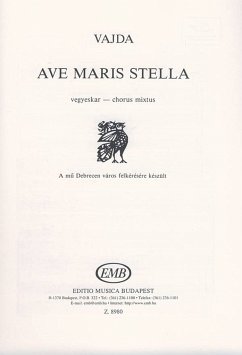 Cover Ave maris stella for mixed chorus a cappella score