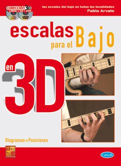 Cover Pablo Arvato, Escalas Para Bajo 3D Bass Guitar Buch + CD + CD-ROM