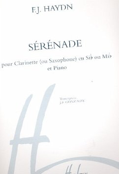 Cover Sérénade pour clarinette ou saxophone en sib ou mib et piano Gonzales, J.F., arr.