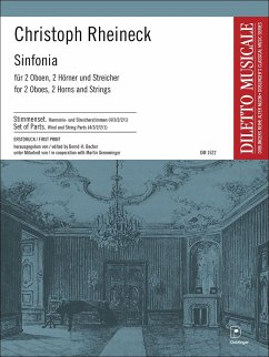 Christoph Rheineck, Sinfonia für 2 Oboen, 2 Hörner und Streicher Stimmen