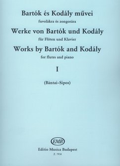 Cover Werke von Bartok und Kodaly für Flöten und Klavier Partitur und 2 Stimmen