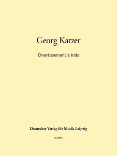 Cover Divertissement a trois für Streicher und Bläser Spielpartitur