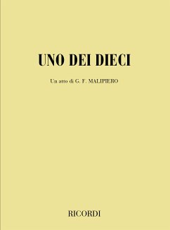 Cover G.F. Malipiero Uno Dei Dieci Books (Opera)