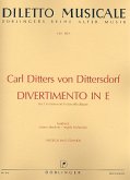 Divertimento E-Dur für 2 Violinen und Violoncello Partitur und Stimmen