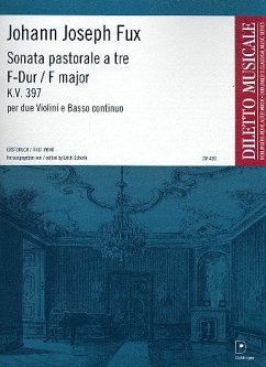 Sonata pastorale a tre F-Dur KV397 für 2 Violinen und Bc Partitur und 2 Stimmen