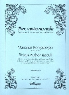 Beatus author saeculi für Sopran (Alt), gem Chor, 2 Trompeten, Streicher und Orchel Stimmenset (Streicher 2-2-2)