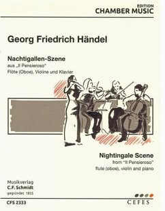 Cover Nachtigallen-Szene aus Il Pensieroso für Flöte (Oboe), Violine und Klavier Stimmen