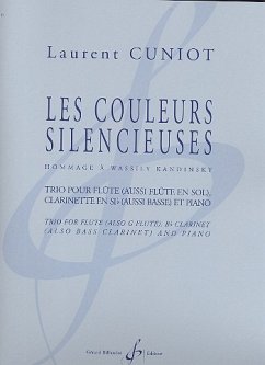 Cover Les couleurs silencieuses pour flűte (aussi flűte de sol), clarinette (aussi basse) et piano parties