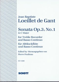 Sonata C major op.3,1 for treble recorder and bc