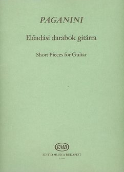 Cover Short pieces for guitar