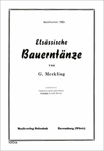 Elsässische Bauerntänze für Akkordeon (mit 2. Stimme) Elsässische Bauerntänze für Akkordeon (mit 2. Stimme)