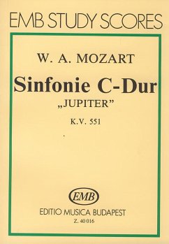 Cover SINFONIE C-DUR KV551 (JUPITER) STUDIENPARTITUR GABOR, DARVAS, ED.