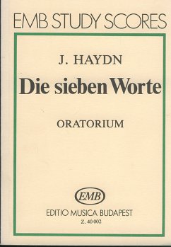 Cover Die sieben Worte Hob.XX:2 für Soli, Chor und Orchester Studienpartitur