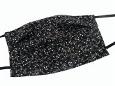 Gesichtsmaske mit Musik Design 37 - Noten weiß auf schwarz 18,5 x 9,5 cm Gesichtsmaske mit Musik Design 37 - Noten weiß auf schwarz 18,5 x 9,5 cm