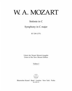 SINFONIE C-DUR KV200 FUER KAMMERORCHESTER, VIOLINE 1 BECK, H., ED Cover SINFONIE C-DUR KV200 FUER KAMMERORCHESTER, VIOLINE 1 BECK, H., ED