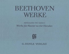 Cover Beethoven Werke Abteilung 7 Band 1 Werke für Klavier zu 4 Händen (broschiert)