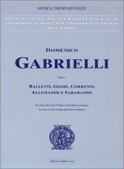 Cover Balletti, Gighe, Correnti, Allemande e Sarabande für 2 Violinen und Bc Stimmen