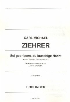 Cover Sei gepriesen du lauschige Nacht für Männerchor a cappella Partitur