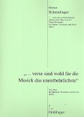 Verse sind wohl für die Musick das unentbehrlichste für Klarinette, Violoncello und Klavier Stimmen