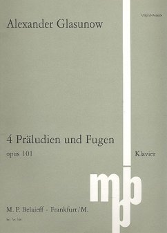 Cover 4 Präludien und Fugen op.101 fürK lavier