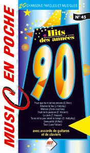 Cover Music En Poche Les Années 90 Chant et piano et/ou guitare (Music En Poche/Easy)