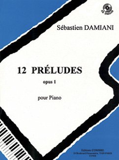 Cover DAMIANI S. Préludes (12) Op.1 piano Partition + CD
