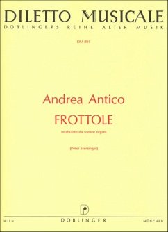 Cover Frottole intabulate da sonare organi für Orgel