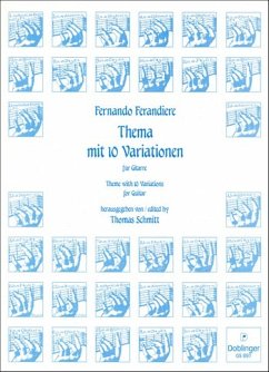 Cover Thema mit 10 Variationen für Gitarre