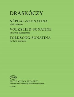 Cover Volkslied-Sonatine für 2 Klarinetten Spielpartitur