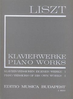 Cover Liszt Ferenc Piano Versions of his own Works I Piano