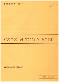 Cover Kleine Suite op.7 für Violine und Klavier