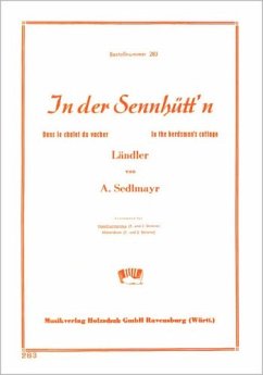 Cover In der Sennhütt'n Ländler für diat. Handharmonika (mit 2. Stimme)