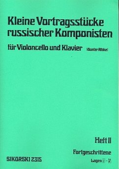 Cover Kleine Vortragsstücke russischer Komponisten Band 2 für Violoncello und Klavier