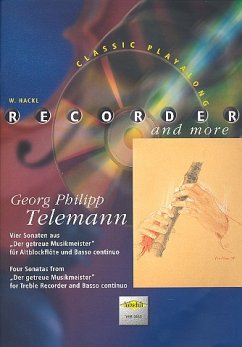 Cover 4 Sonaten aus Der getreue Musikmeister (+CD) für Altblockflöte und Klavier
