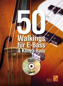 Cover 50 Walkings For E-Bass Bass Guitar Buch + CD