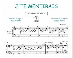 Cover J'te Mentirai (Collection Crock'MusiC) Vocal and Piano