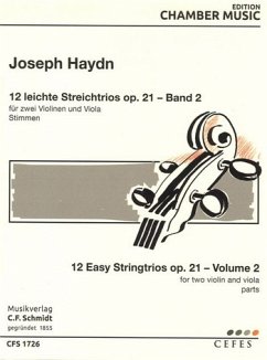 Cover 12 Streichtrios op.21 Band 2 für 2 Violinen und Viola Stimmen